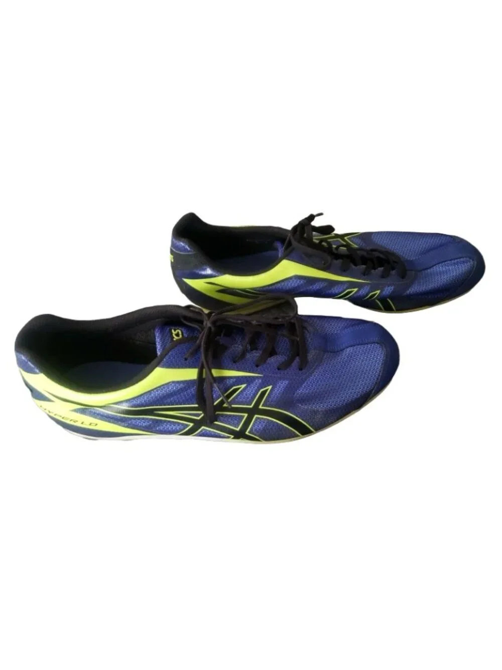 ASICS Hyper LD Mens Track Field Shoes Cleats Tool Blue G404Y Running Size 12
